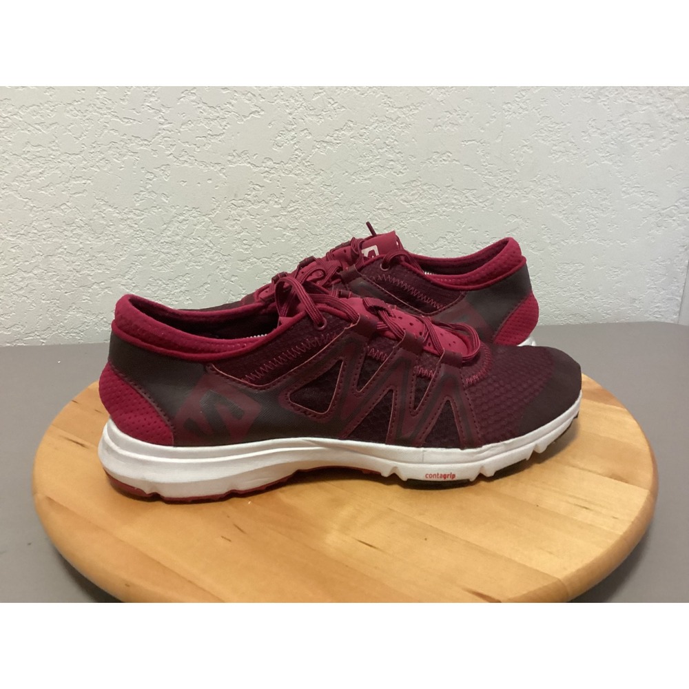 Salomon Sonic Pro Womens Running Shoes Size 9 Sangria Pink Trail Athletic 392039